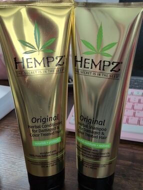 Hempz Original Shampoo And Conditioner Wash Duo Powerful Moisture+ Revives 2 Qty